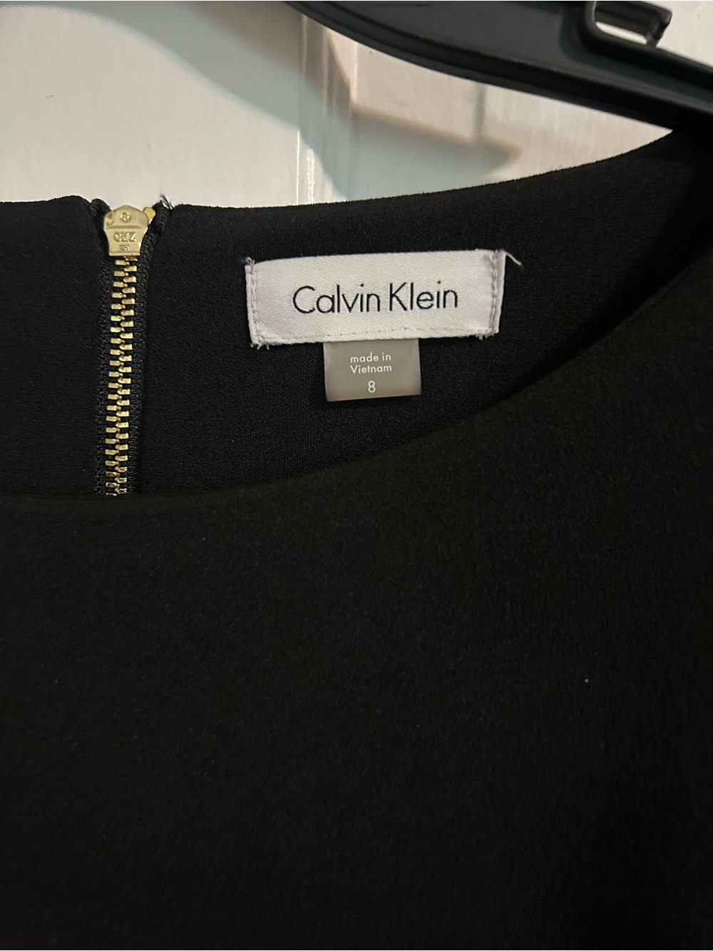 Calvin Klein Black Bell-Sleeve Midi Sheath Dress - Picture 2 of 5